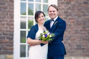 Hochzeitspaar macht Hochzeitsfotos mit Thorben dem Fotograf in Münster